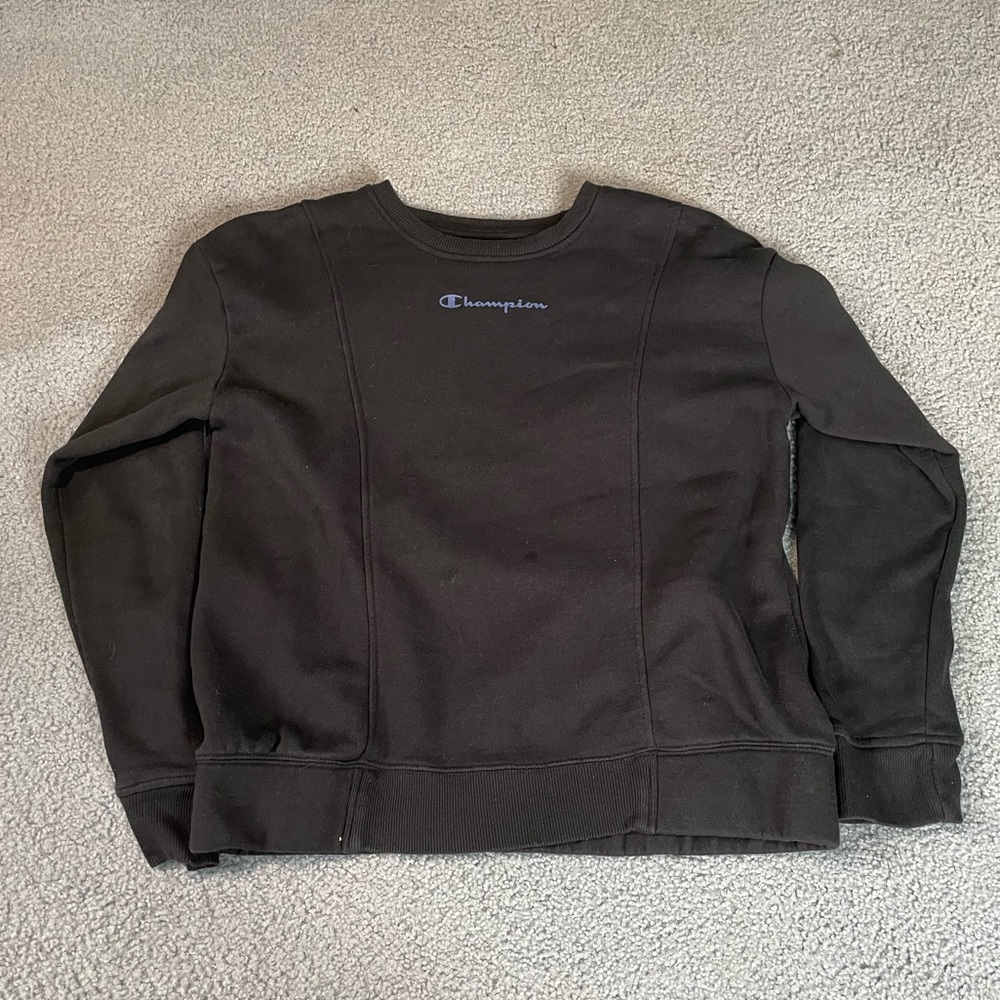 Black Champion Crewneck Medium